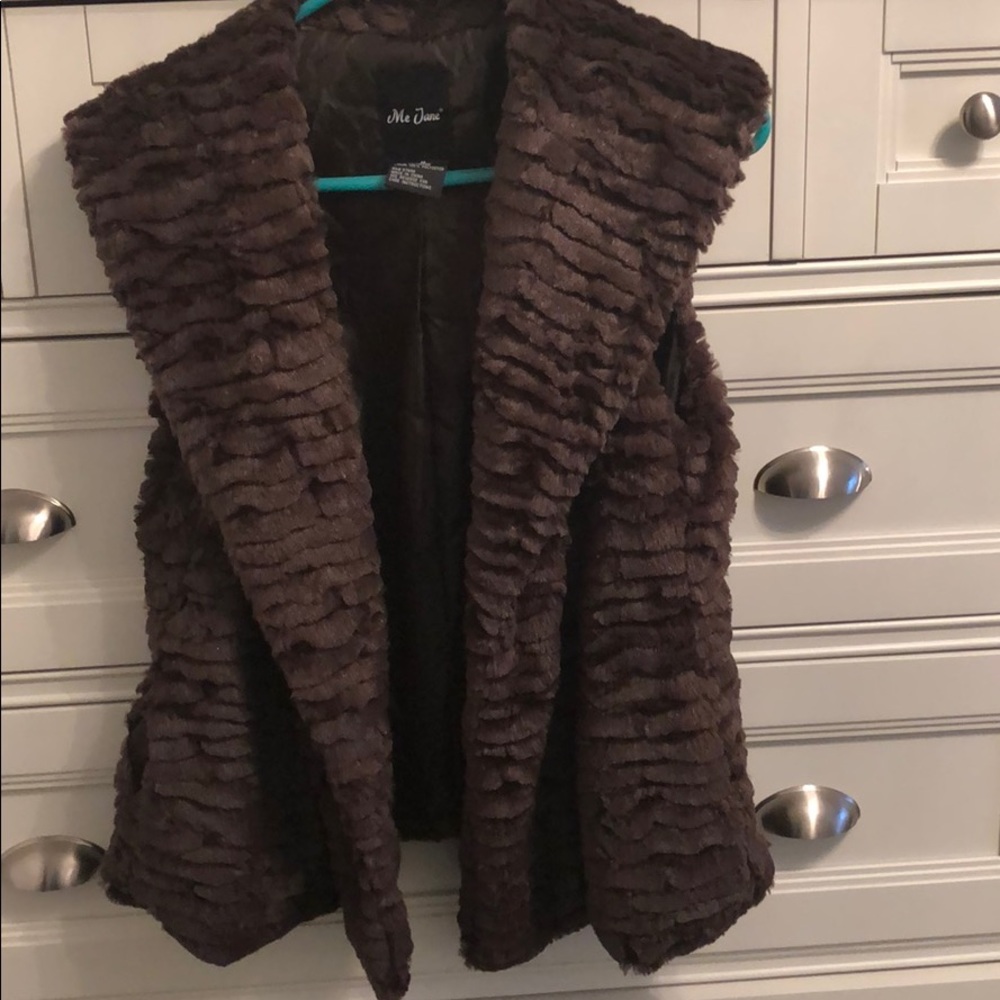 Faux fur vest